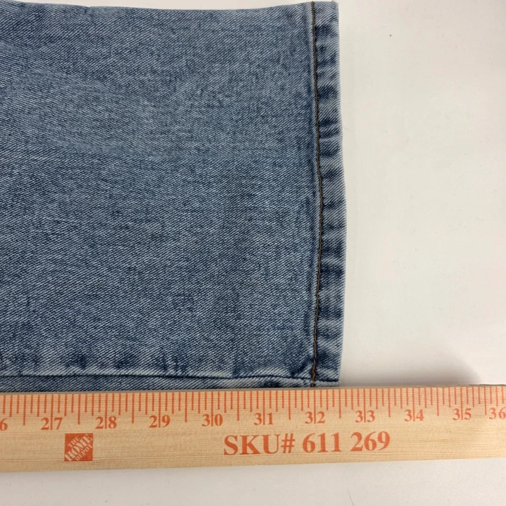 VTG 90's American Eagle Dungarees Mens Jeans Denim Straight Leg Pants Size 34x32